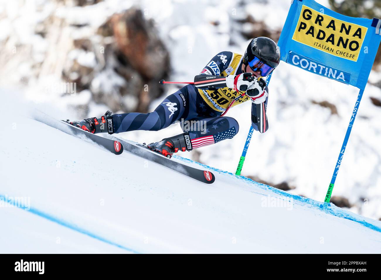 Cortina d’Ampezzo, Italy 22 January 2023. MACUGA Lauren (Usa) competing