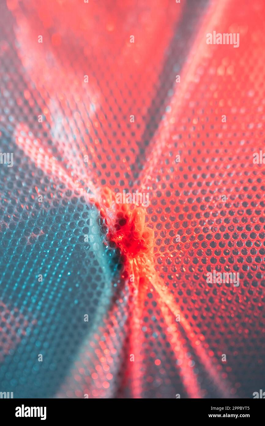 Plastic pollution strike hand grasping bubble wrap Stock Photo Alamy