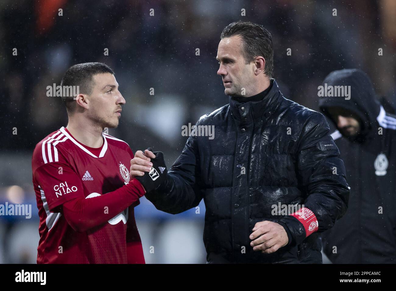 Oud Heverlee, Belgium. 23rd Apr, 2023. Standard's Osher Davida and