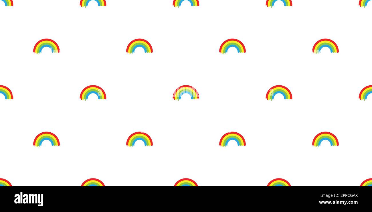 rainbow seamless pattern vector isolated sky icon wallpaper background ...