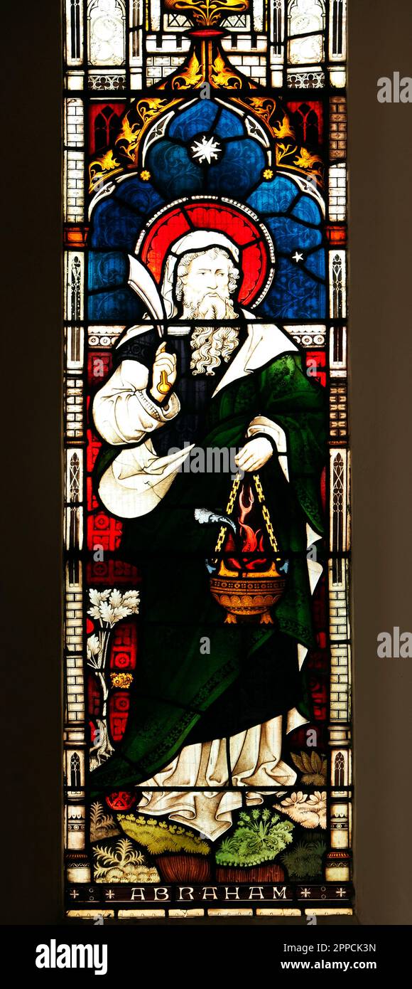 Stained glass window depicting Abraham, Mariners Church, Gloucester