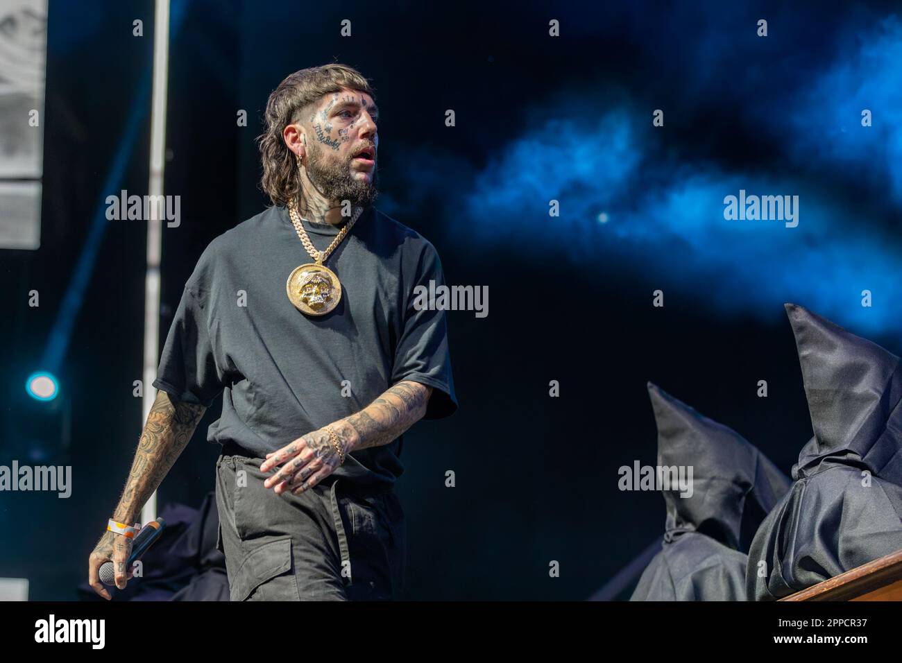 Indio, USA. 22nd Apr, 2025. Scrim of Suicideboys during the Coachella