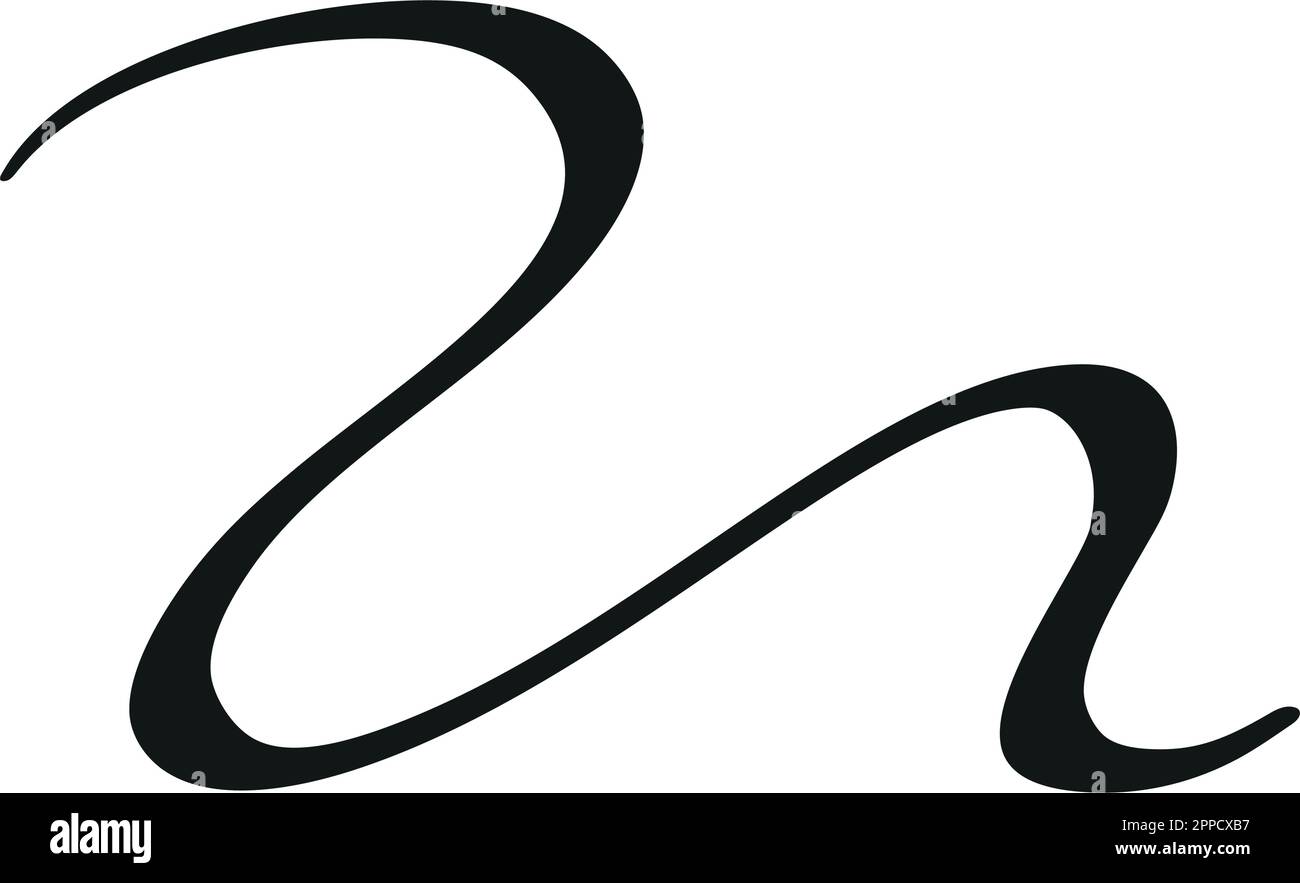 Swoosh, swash underline stroke set.Abstract wavy thin line. Squiggle ...
