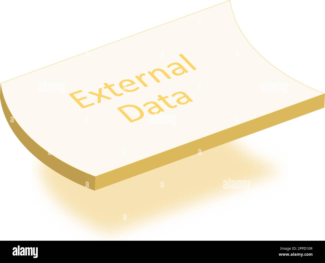 3D Floating flowchart elements External data Stock Vector Image & Art