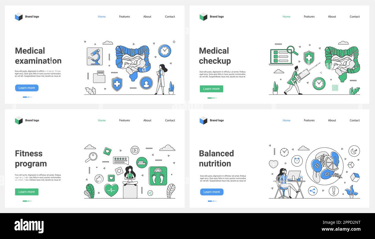 Health Math Cartoon Medical diagnostics in hospital by doctor, healthcare and fitness ...