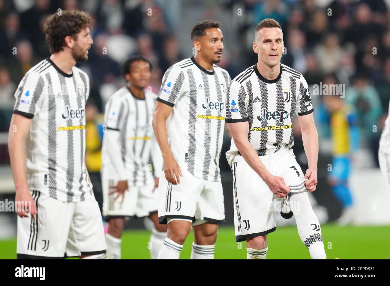 Turin, Italy. 23rd Apr, 2023. Turin, Italy, April 18th 2023: Arkadiusz Milik (14 Juventus) delusion during the Serie A match between Juventus FC and SSC Napoli at Allianz Stadium in Turin, Italy. (Foto Mosca/SPP) Credit: SPP Sport Press Photo. /Alamy Live News Stock Photo