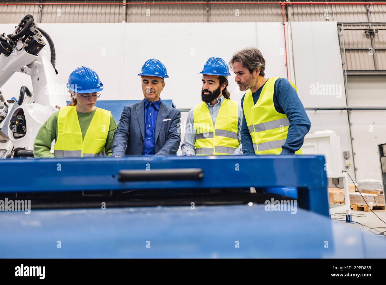 Female engineers having discussion hi-res stock photography and images ...