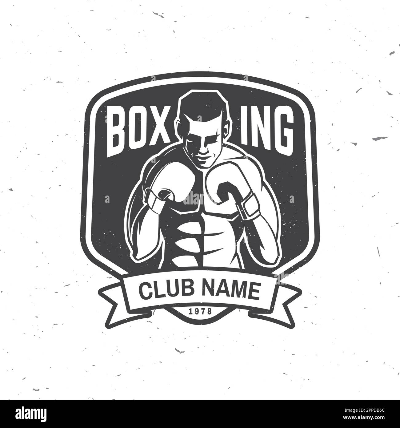 Boxing club badge, logo design. Vector illustration. For Boxing sport ...
