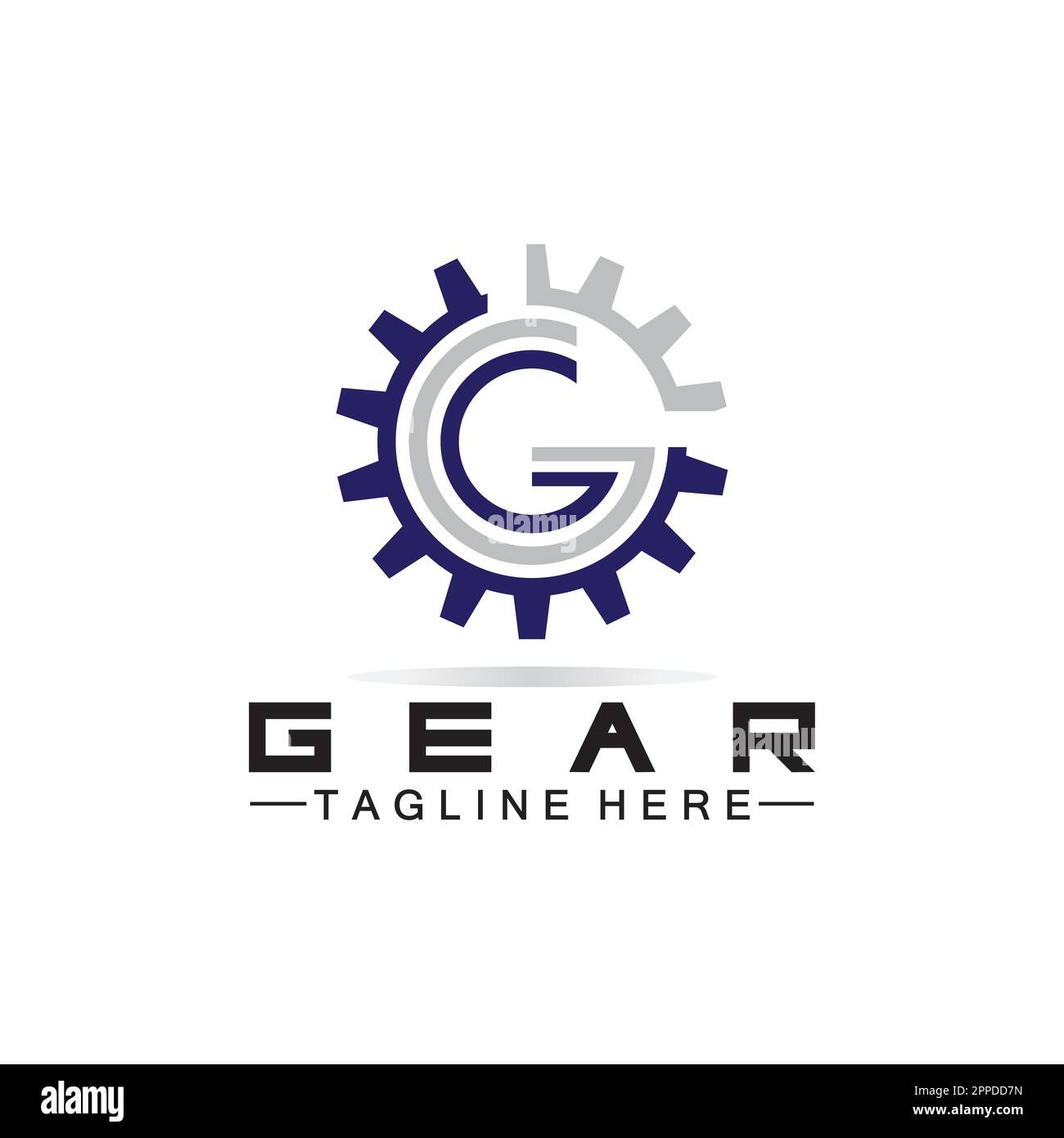 Letter G Gear Engineer Logo Design Template Stock Vector Image & Art ...