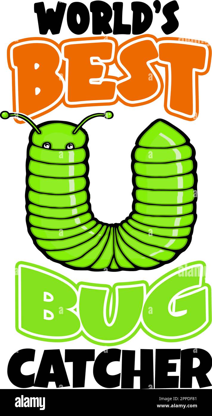 funny bug design with millipede Stock Vector