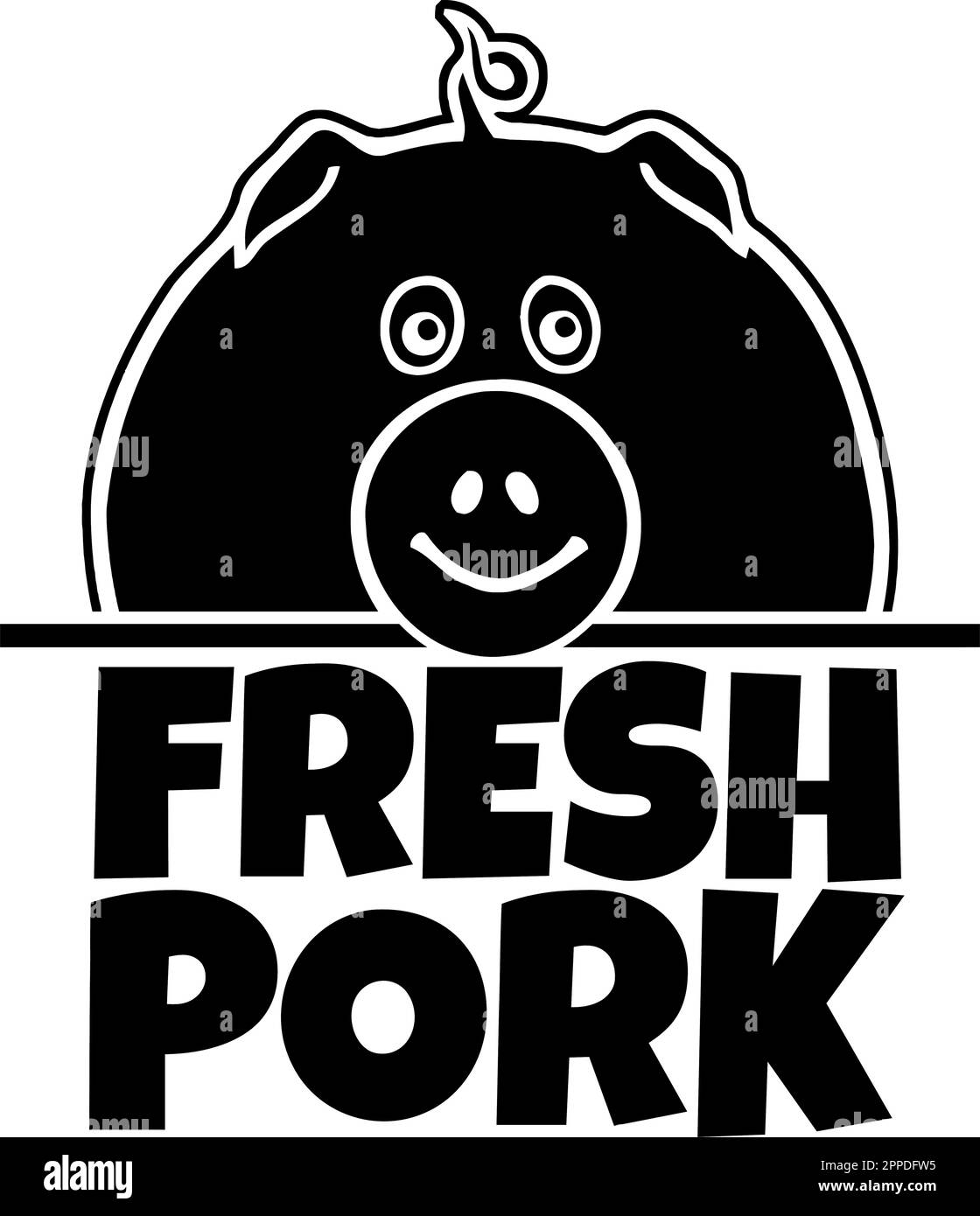king pig crown pork bacon theme cartoon vector Stock Vector Image & Art -  Alamy