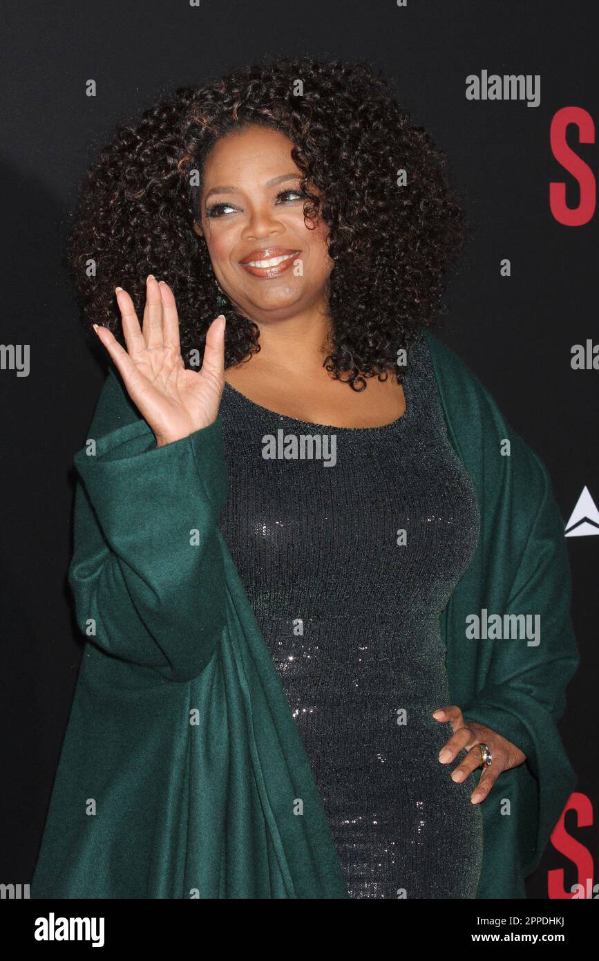 Oprah Winfrey attends the premiere of "Selma" at the Ziegfeld Theater