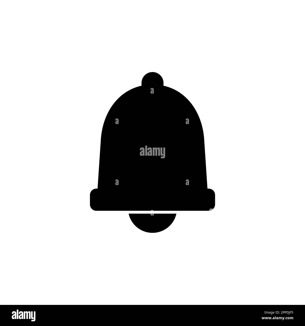 Bell Icon vector in trendy flat style isolated. Notification symbol web ...