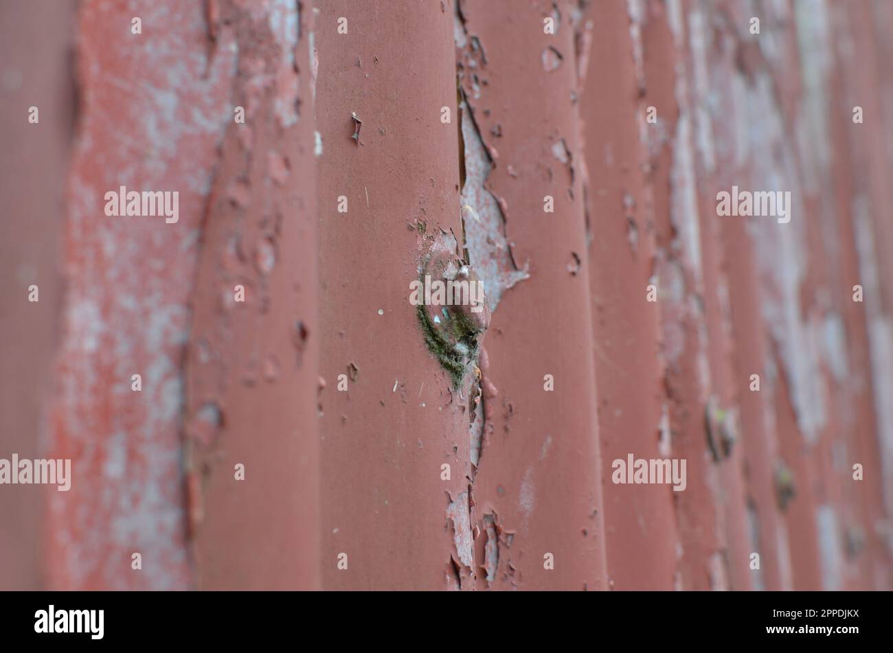 Rusty Red Roofing Iron. Stock Photo