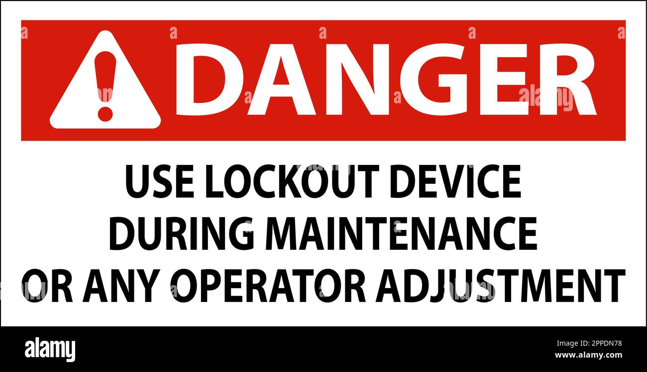 Caution Use Lockout Device During Maintenance Or Any Operator ...