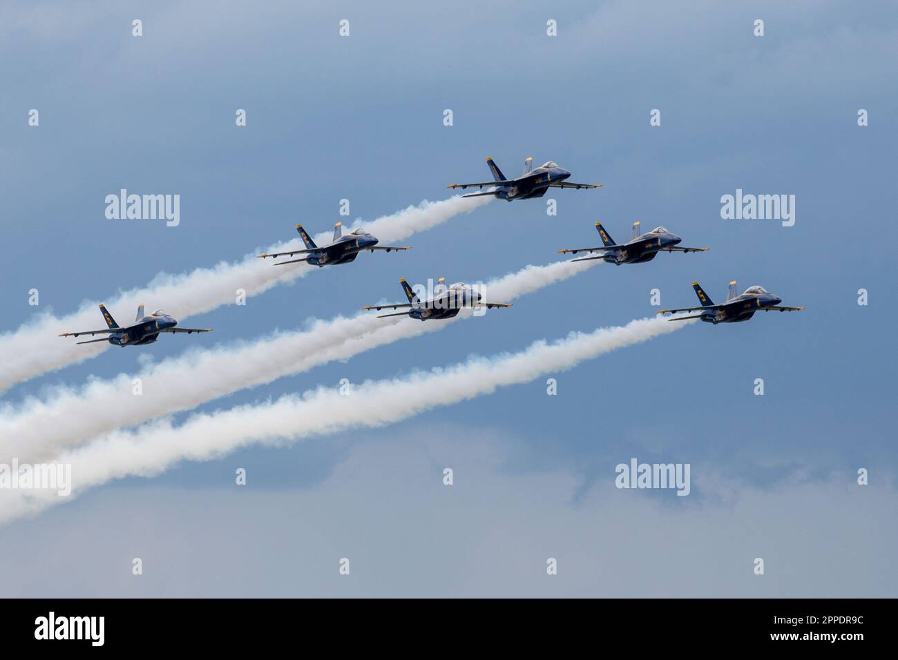 The U.S. Navy Flight Demonstration Team, the Blue Angels perform