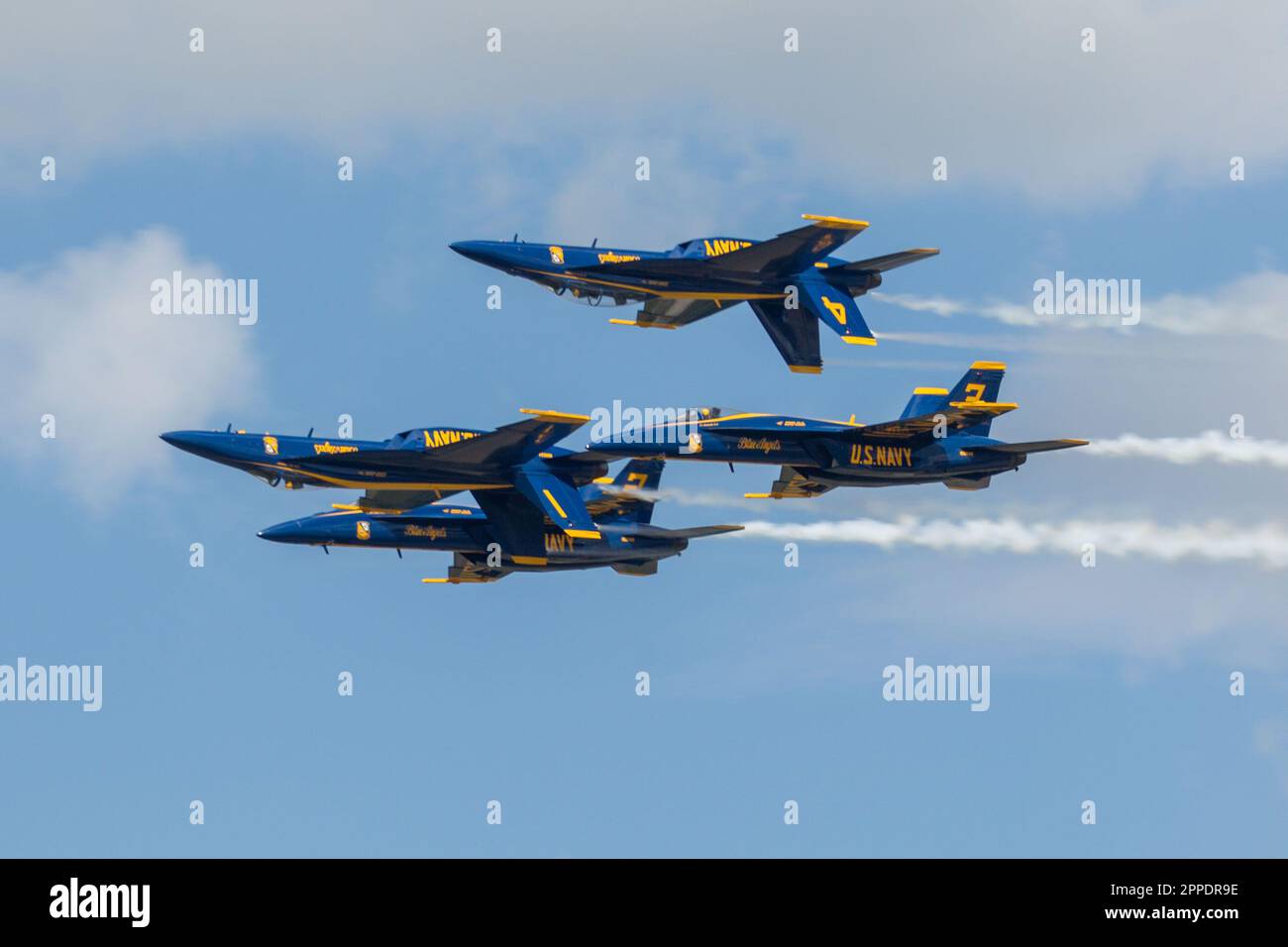 The U.S. Navy Flight Demonstration Team, the Blue Angels perform