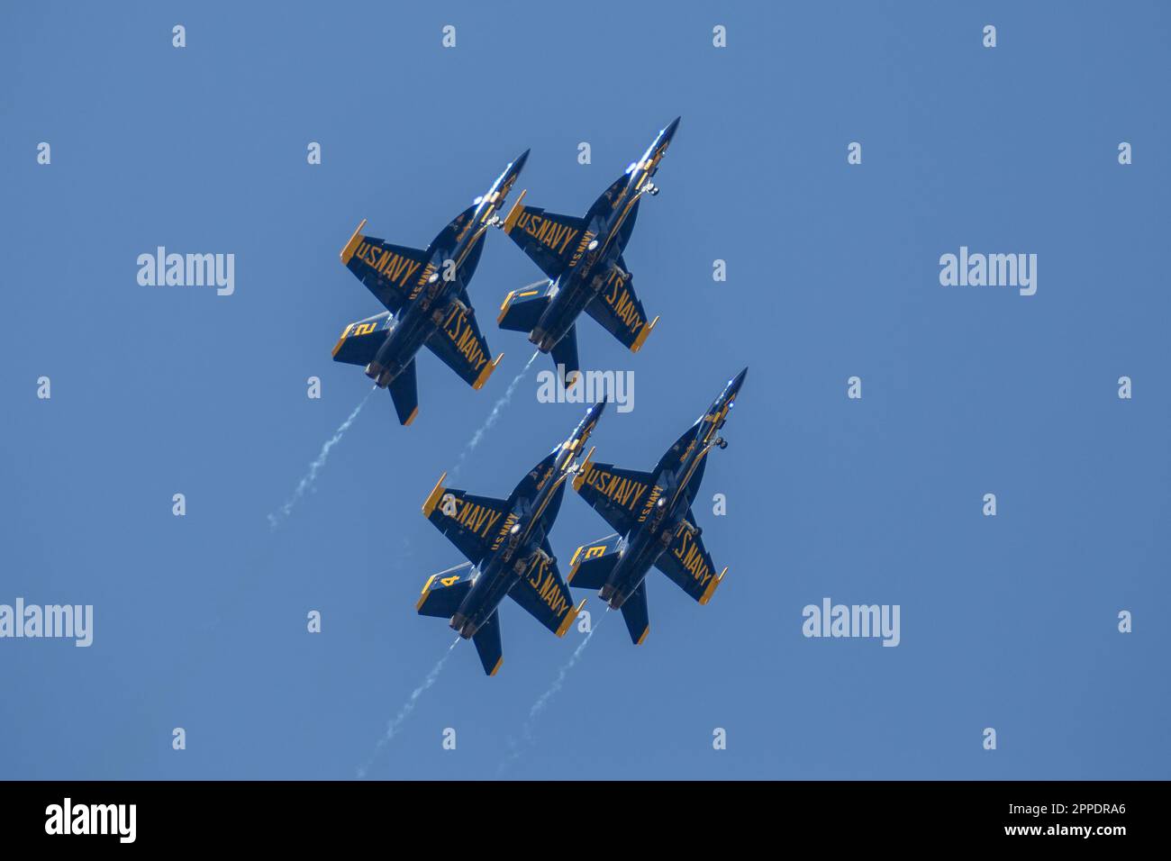 The U.S. Navy Flight Demonstration Team, the Blue Angels perform