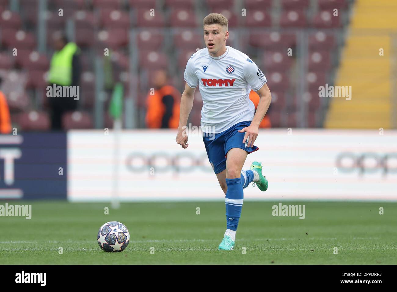 Geneva, Switzerland, 21st April 2023. Roko Brajkovic of Hajduk Split ...
