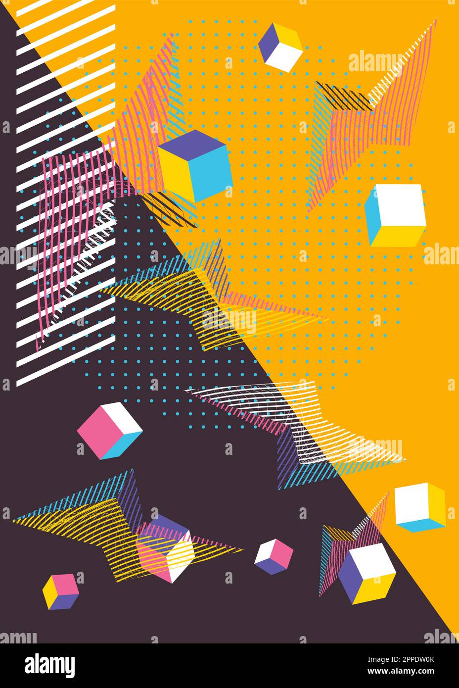 Minimal vector geometric cover. Abstract geometry graphic illustration ...