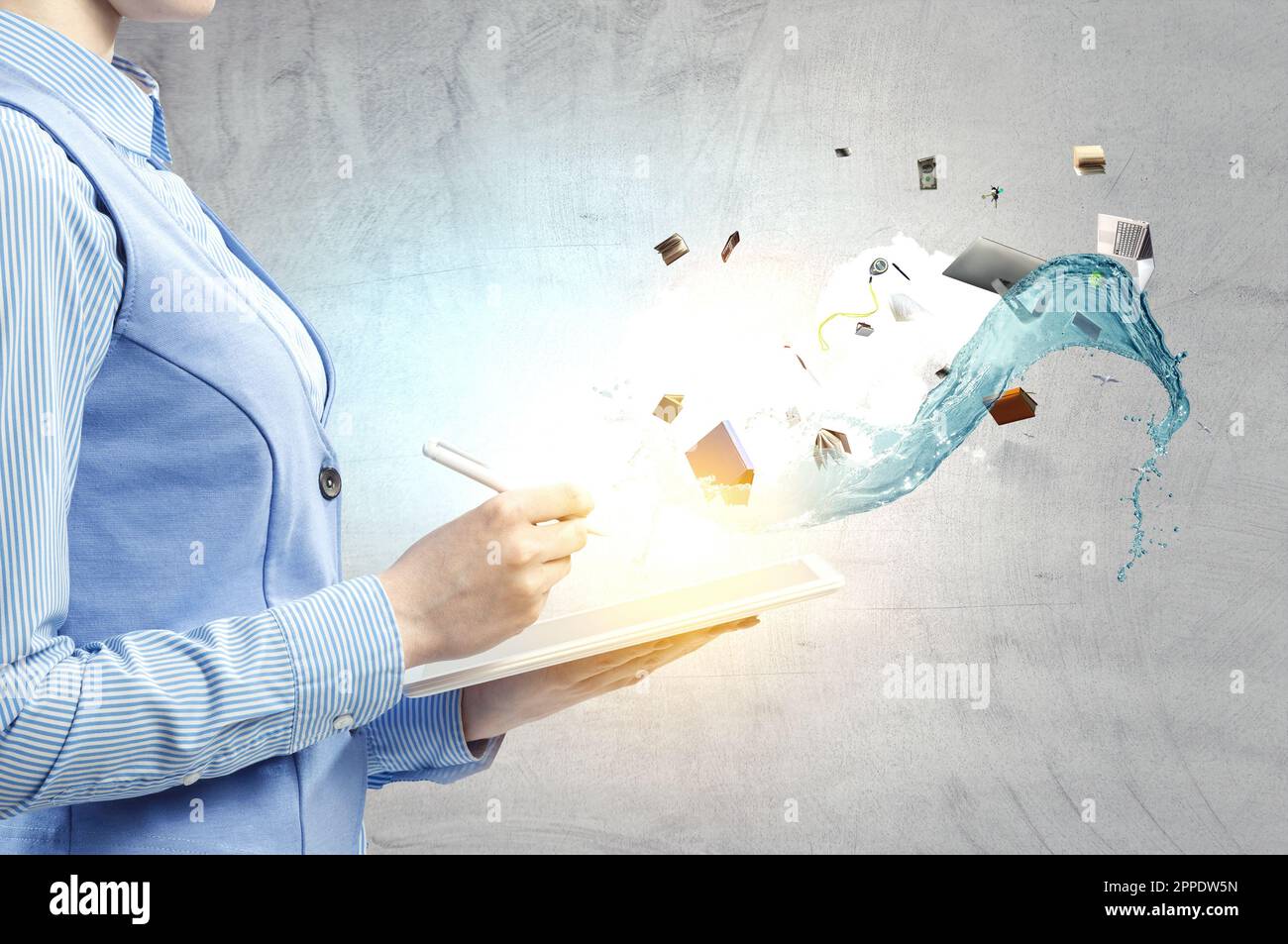Business and innovation concept . Mixed media Stock Photo - Alamy