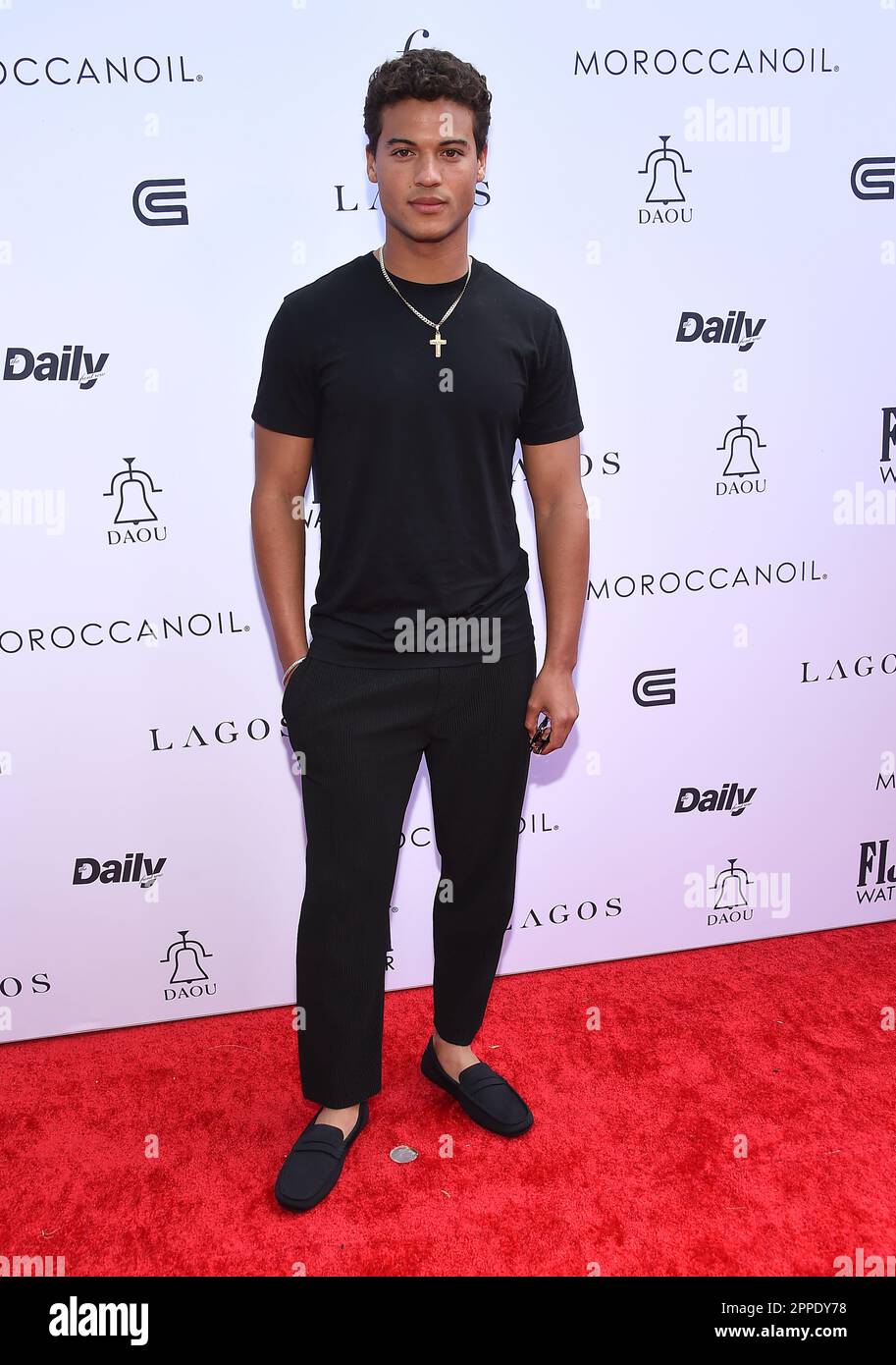 Beverly Hills, USA. 23rd Apr, 2023. Jan Luis Castellanos arriving at