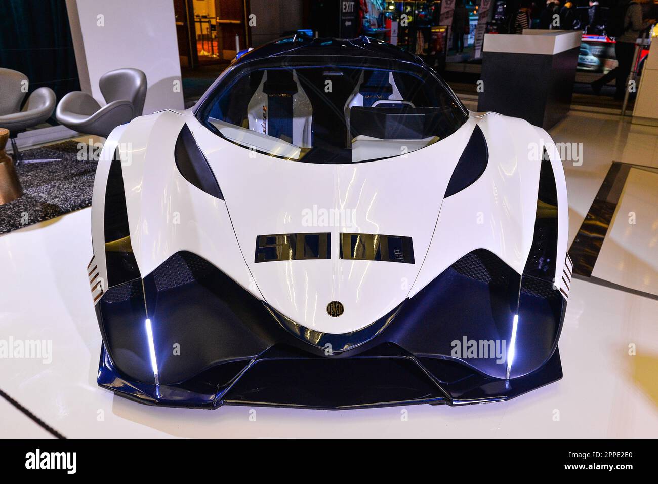 Toronto, ON,  Canada - February 15, 2019: The 5007 HP Devel Sixteen represent at the Canadian International Auto Show 2019 at Metro Toronto Convention Stock Photo