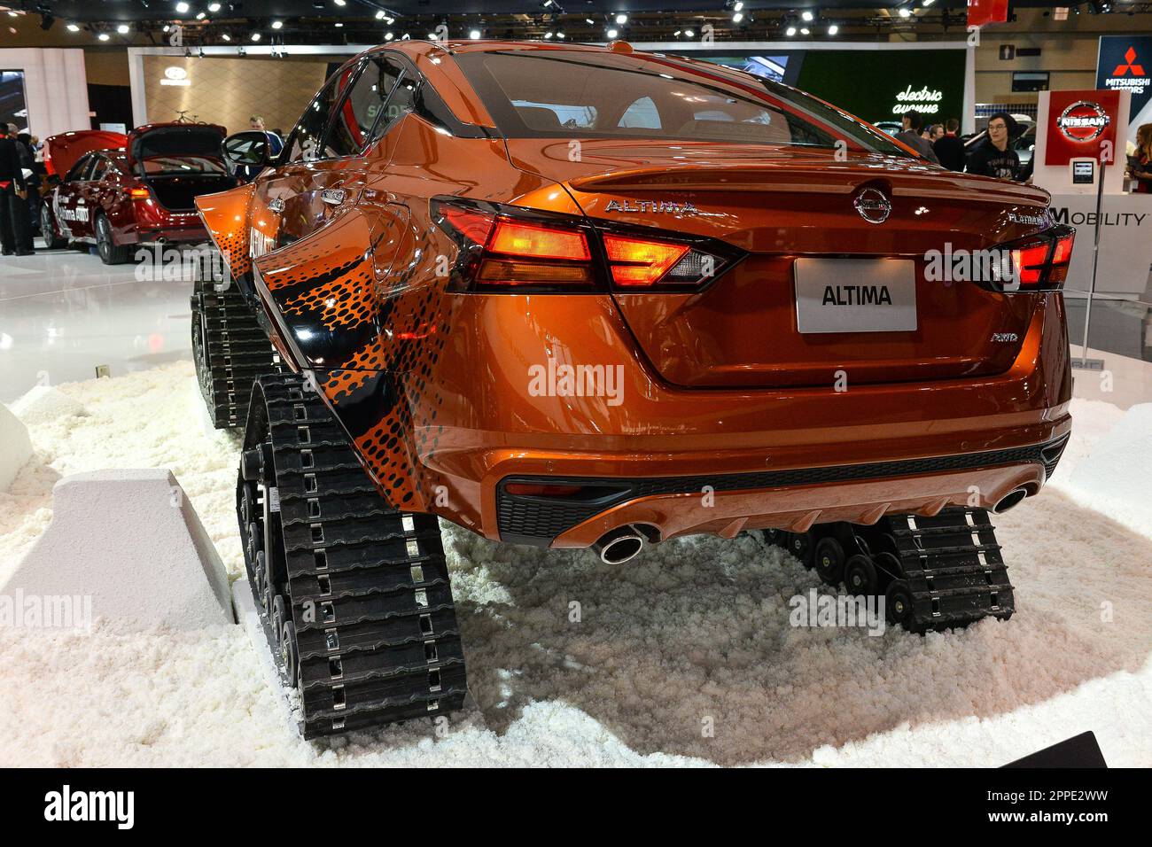 Toronto, ON,  Canada - February 15, 2019: Presentation of the cars during the Canadian International Auto Show 2019 at Metro Toronto Convention Center Stock Photo