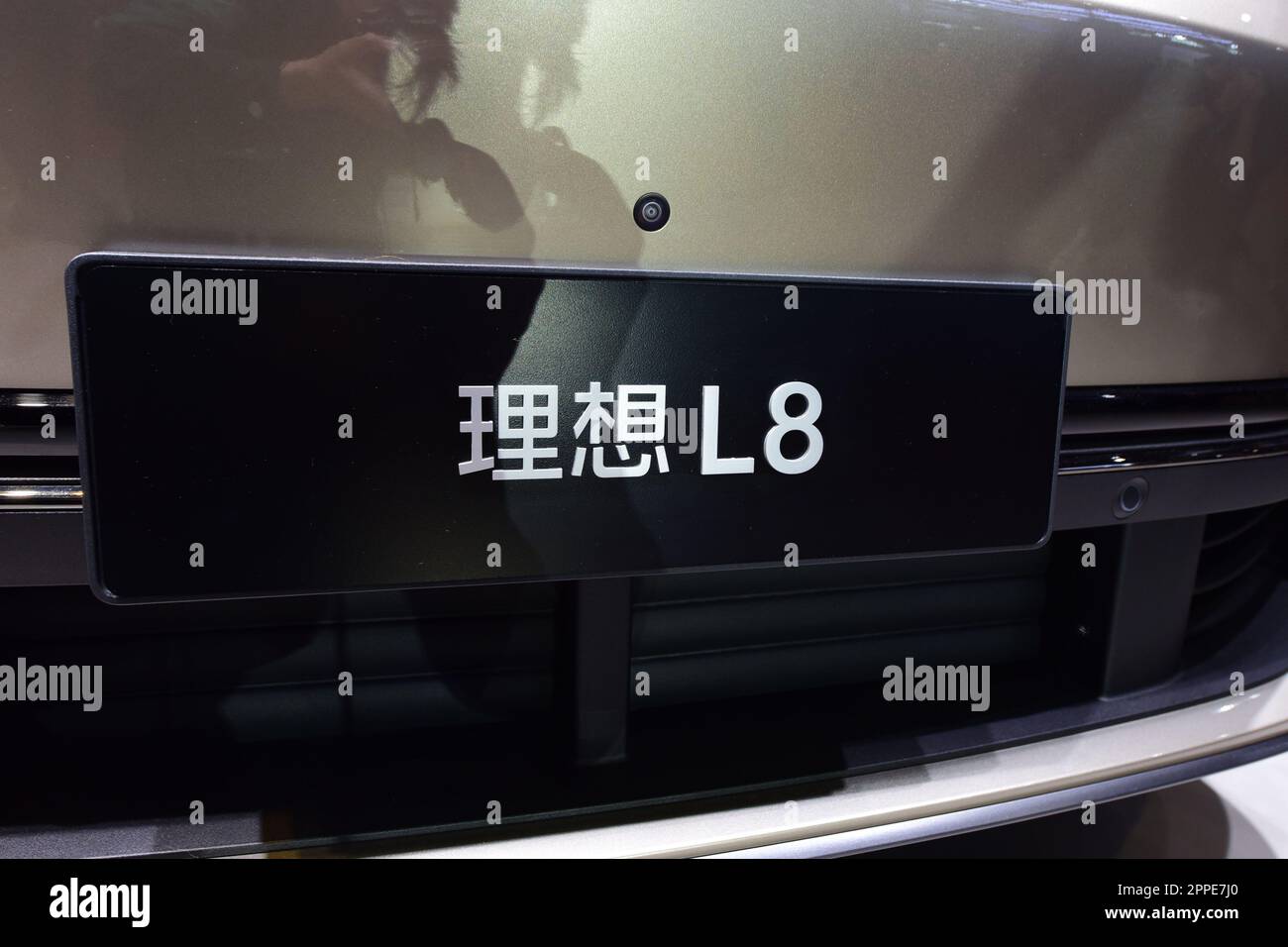 LI AUTO L8 is seen at the 2023 Shanghai Auto Show in Shanghai, China ...