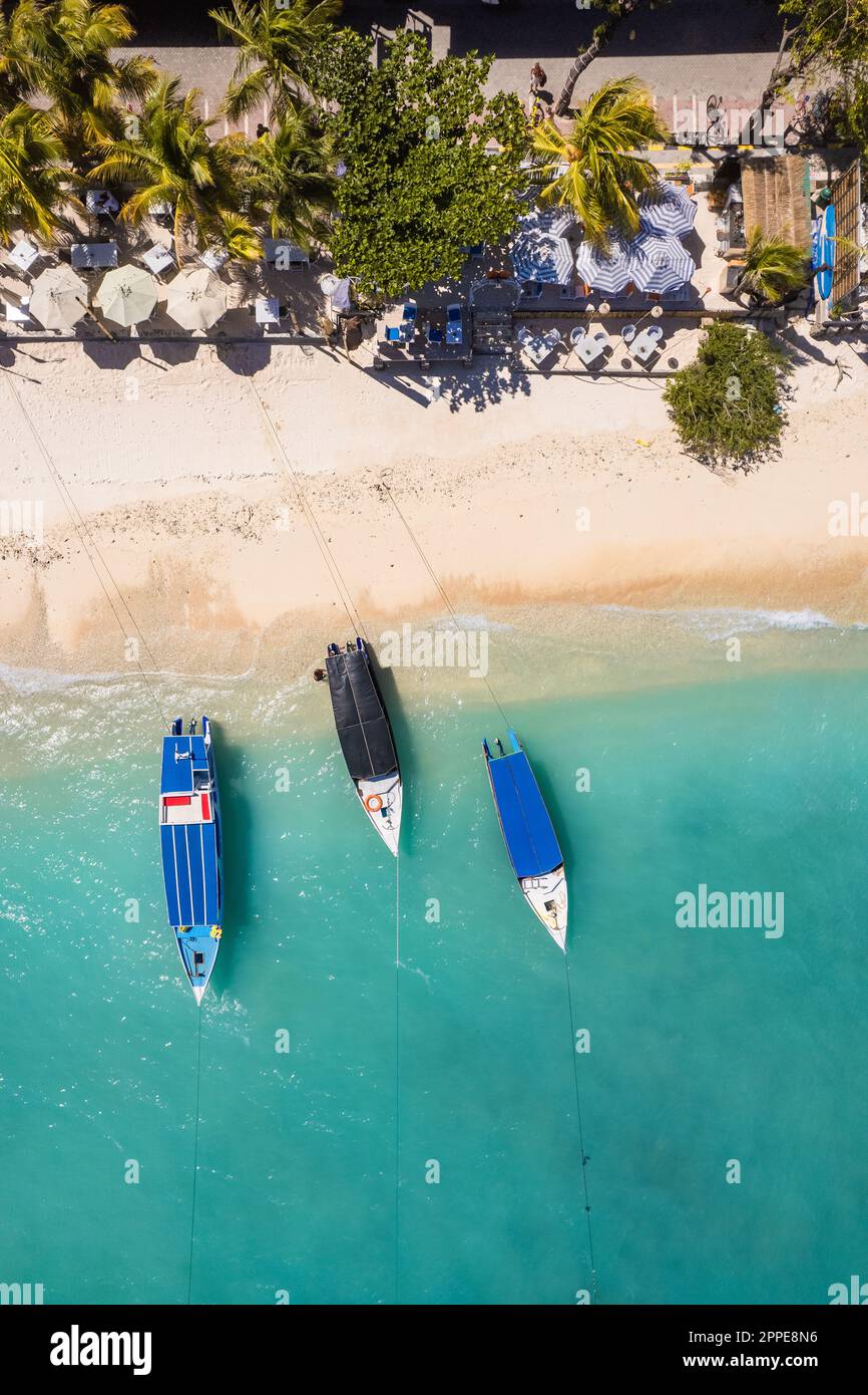 Aerial of Gili Trawangan beach in Lombok, Indonesia Stock Photo Alamy