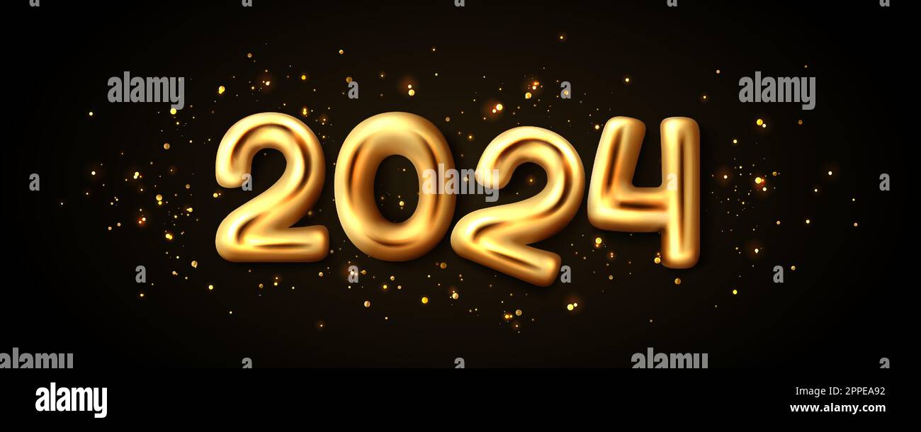 Yellow Metallic Number 24 On White Stock Illustration 213261634