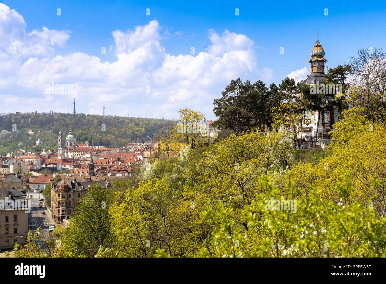 Hanavsky pavilon, Letenske sady, Letna, Praha, Ceska republika / Hanavsky pavilion, Letna Orchards, Letna, Prague, Czech Republic Stock Photo
