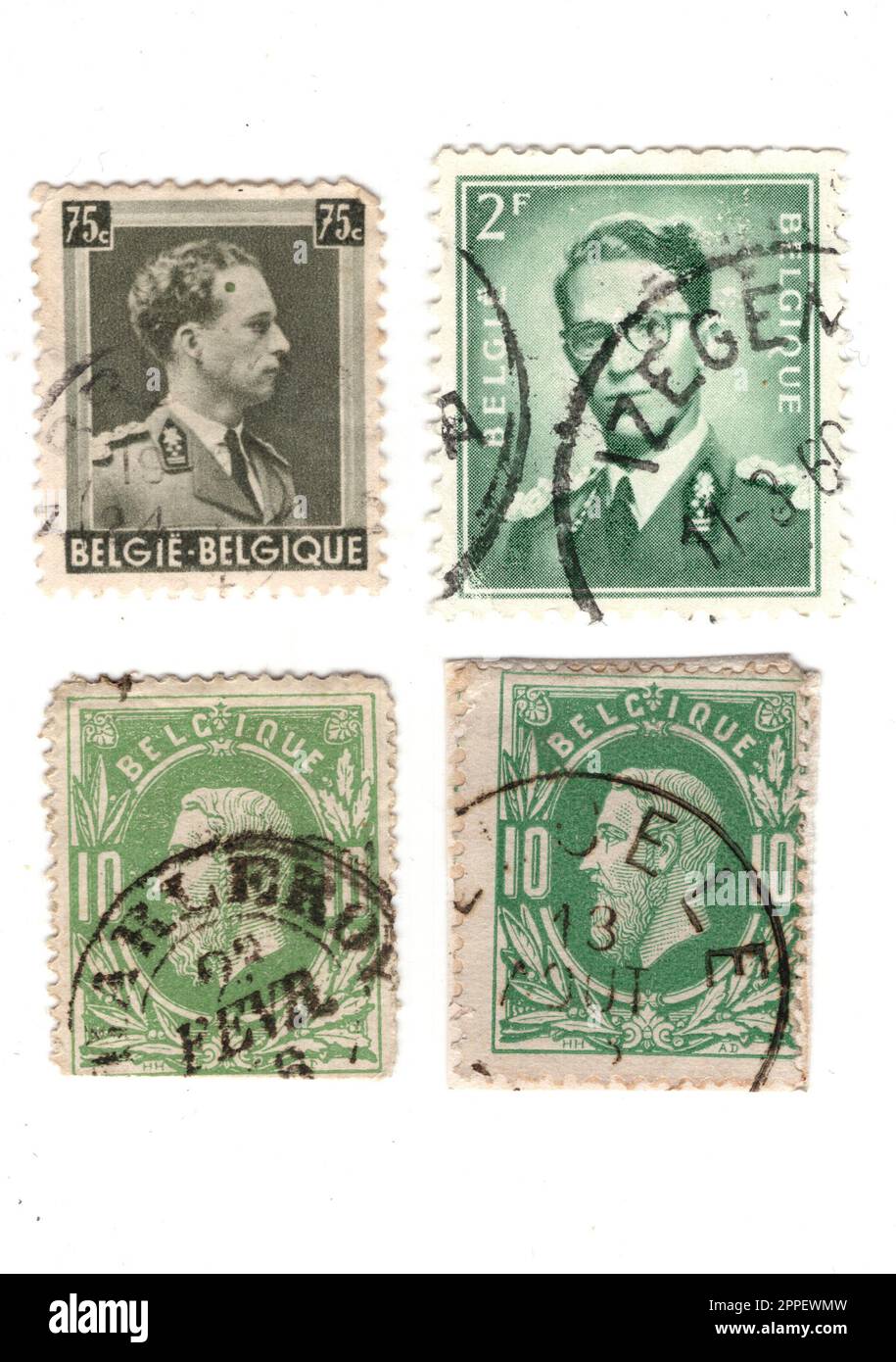 Postage stamp belgium hi-res stock photography and images