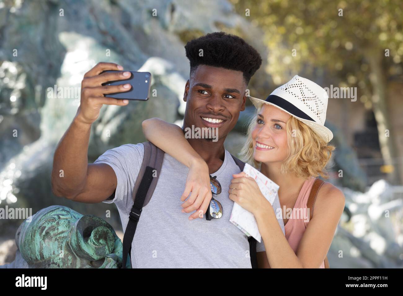 couple in love taking selfie Stock Photo - Alamy