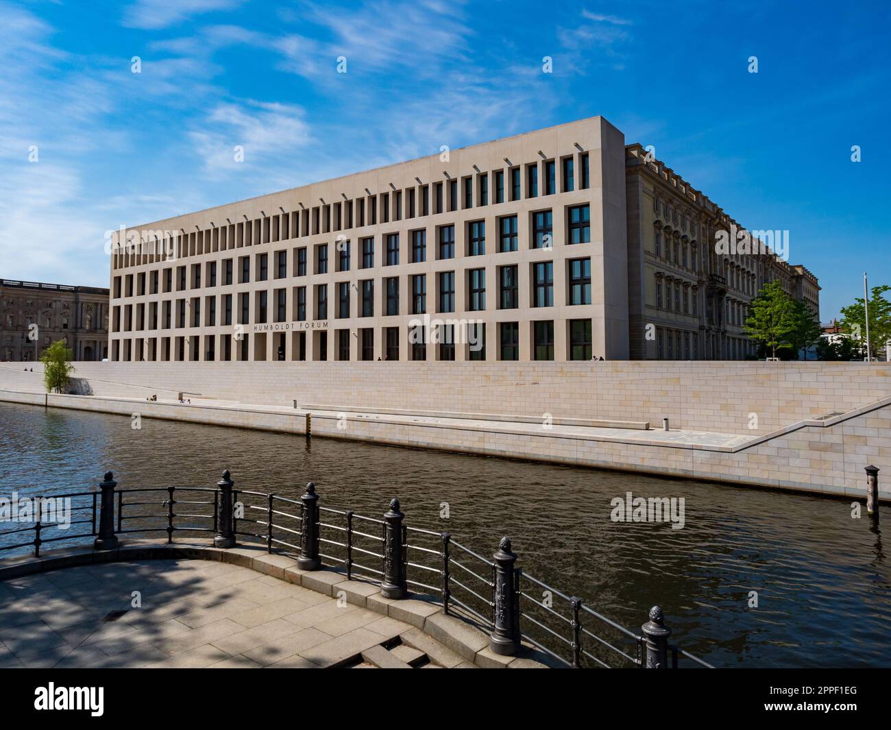 Berlin, Germany - May 2022: Humboldt Forum building on Museum Island ...