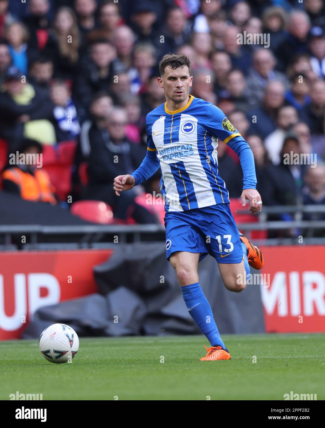 London, UK. 23rd Apr, 2023. Pascal Gross (B&HA) at the Emirates FA Cup