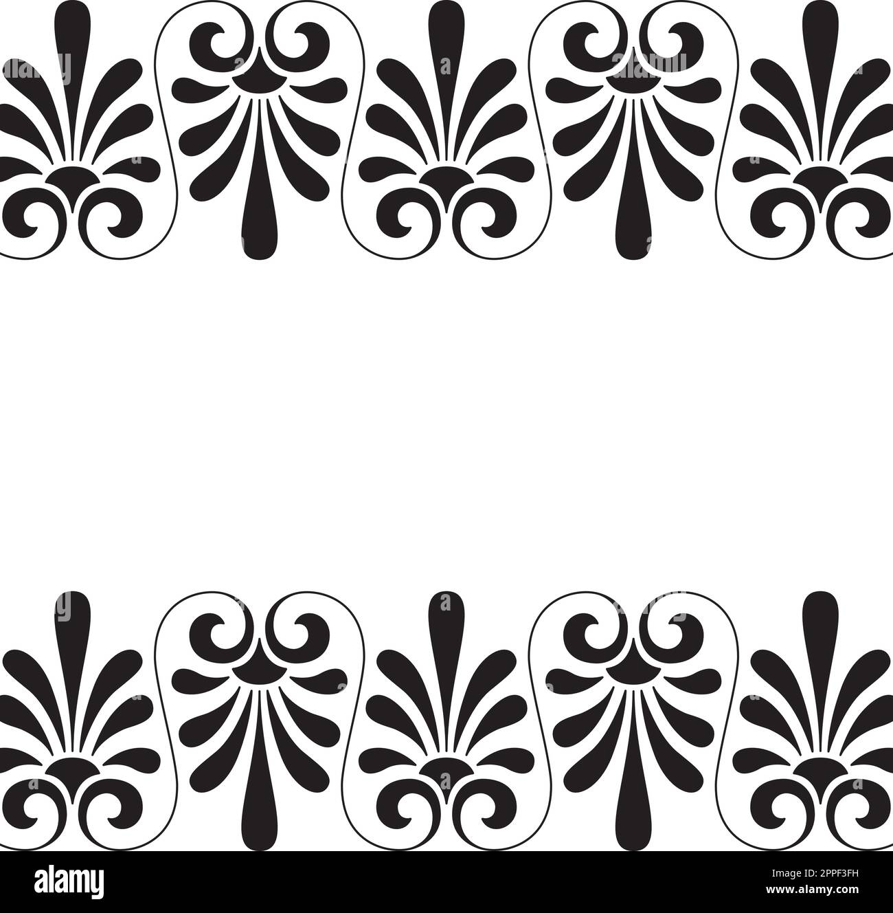 Decorative frame, geometric pattern, vector illustration Stock Vector ...