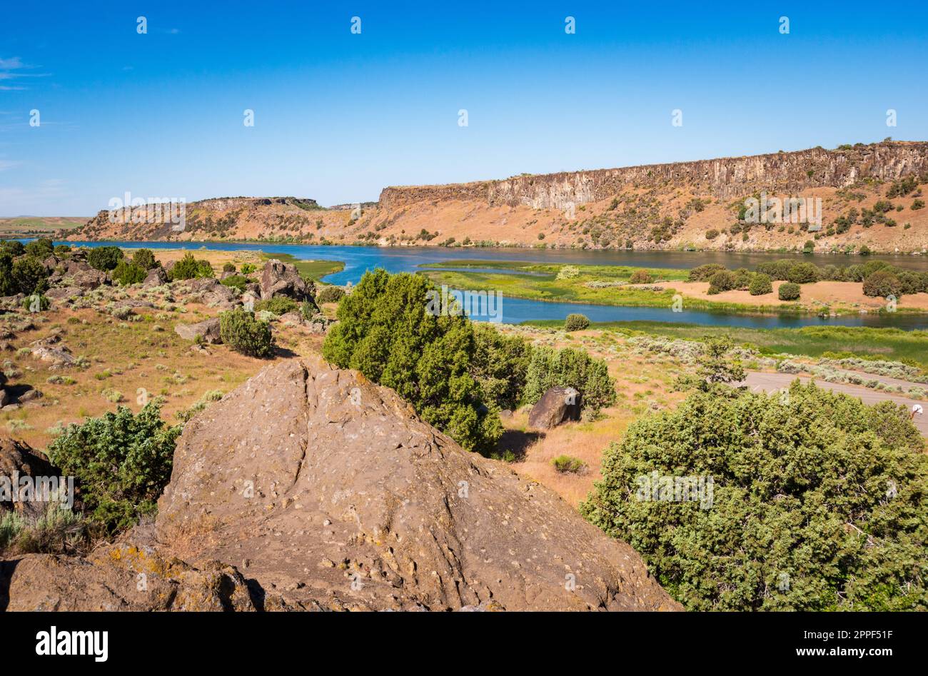 Massacre Rocks Massacre Rocks State Park in Idaho Stock Photo - Alamy