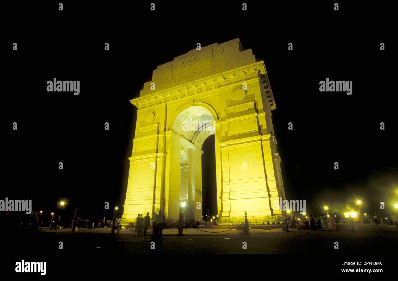 the Delhi Gate in the city of New Delhi in India. India, Delhi, Februar