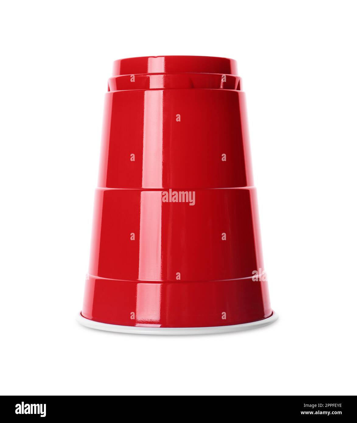 Red plastic cup isolated on white. Beer pong game Stock Photo Alamy