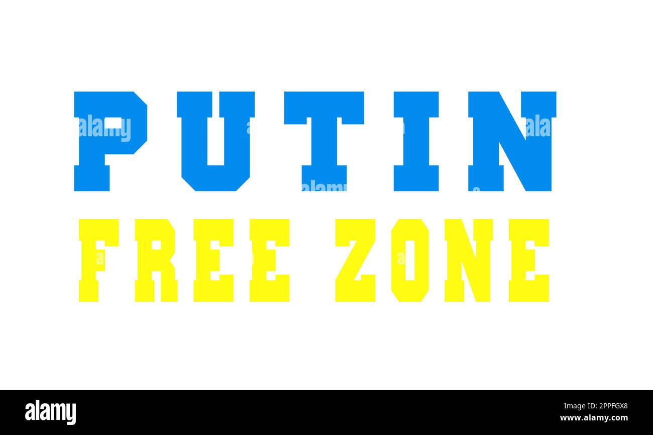 Pitin free zone design. Ukraine Stock Photo