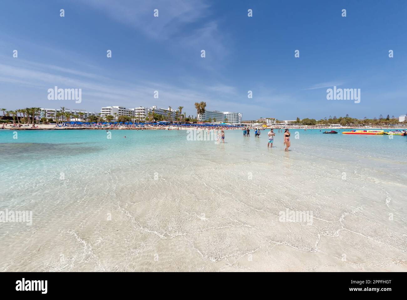 Ayia napa beach crowded hi-res stock photography and images - Alamy