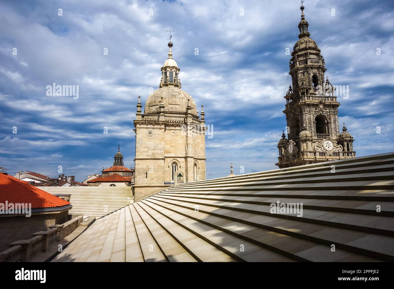 Santiago de Compostela Cathedral, Galicia, Spain Stock Photo