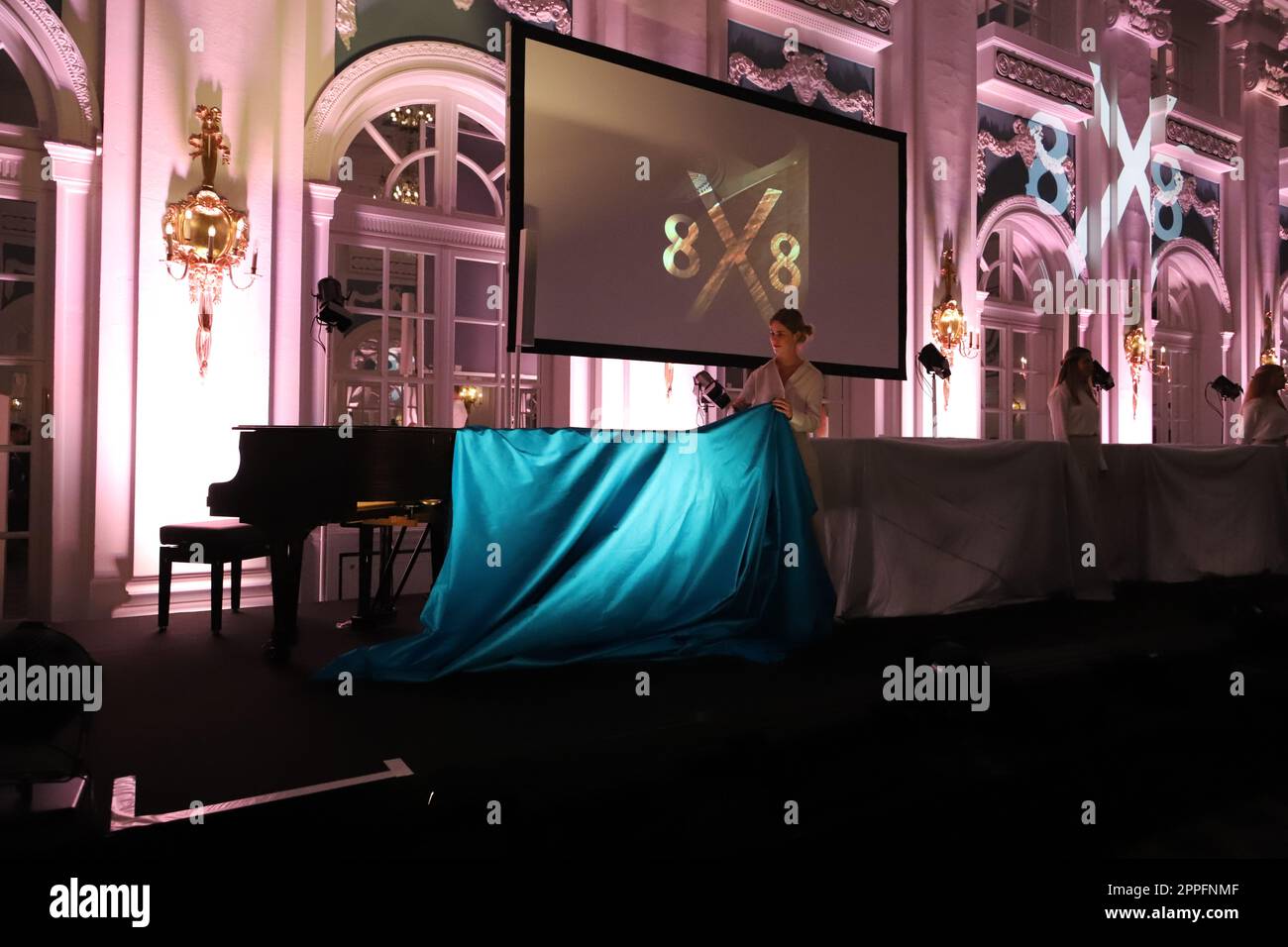 Steinway & Sons 'Masterpieces 8x8',Hotel Atlantic,Hamburg,24.06.2022 Stock Photo