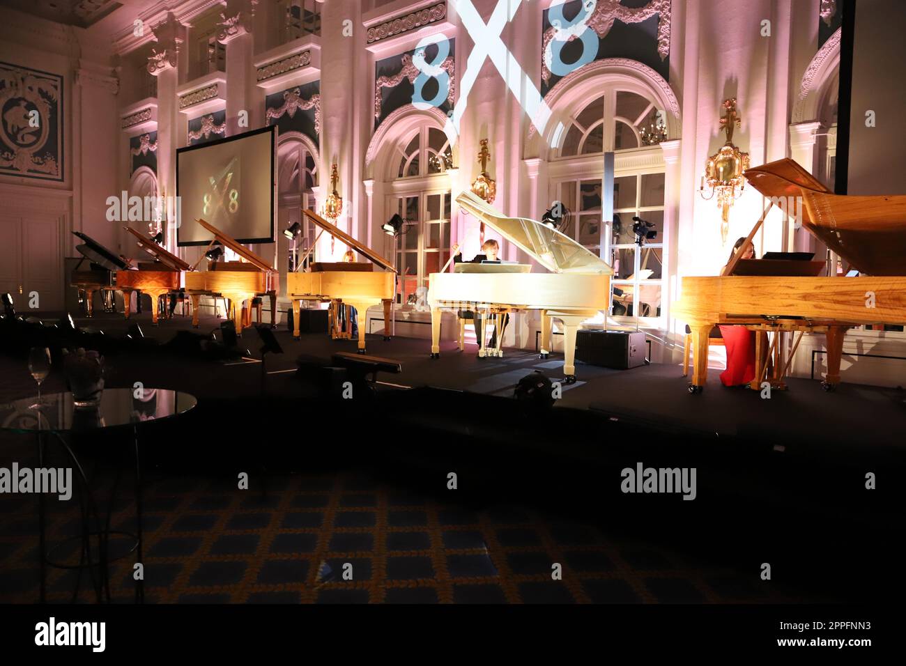 Steinway & Sons 'Masterpieces 8x8',Hotel Atlantic,Hamburg,24.06.2022 Stock Photo