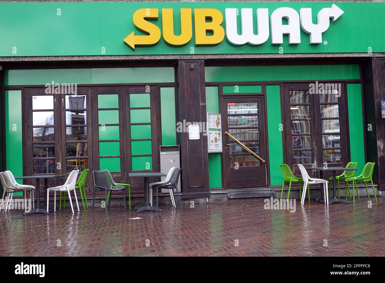 Symbolbild Filiale eines Schnellrestaurants der US-amerikanische Franchisekette Subway Stock Photo