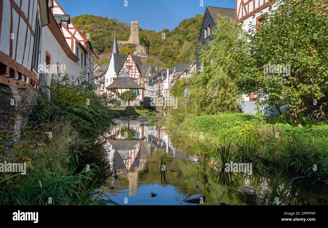 Traditional halftimber houses of the Eifel region, Monreal, Germany Stock Photo Alamy