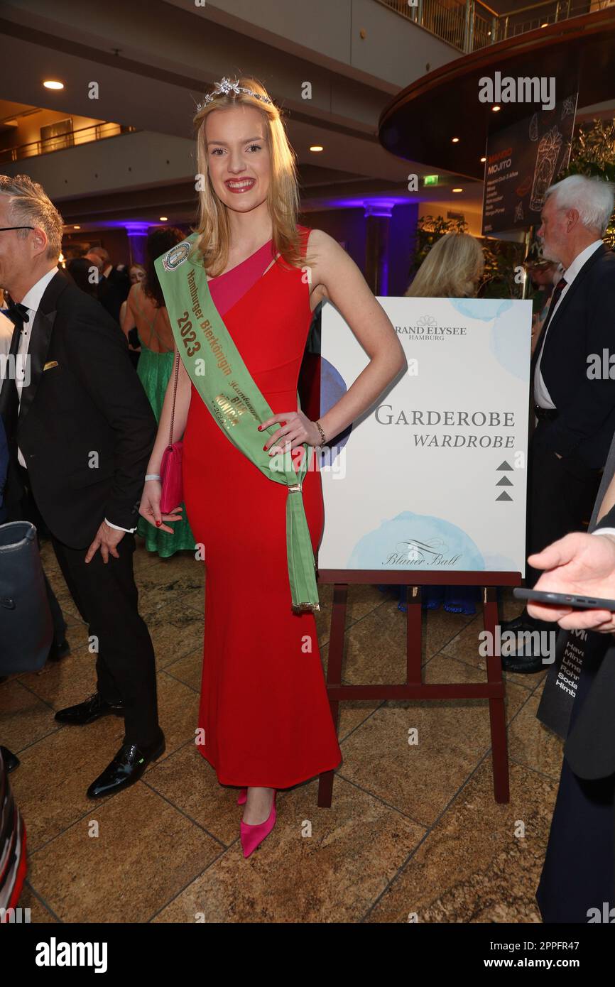 Jette Bremer,Blue Ball 2023 in favor of the children's cancer ward of the UKE at the Hotel Grand Elyssee,Hamburg,01.04.2023 Stock Photo