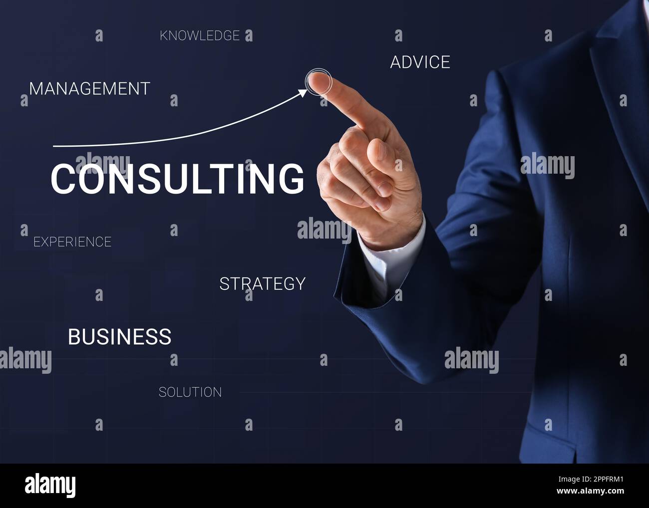 Business concept arrow consulting hi-res stock photography and images ...