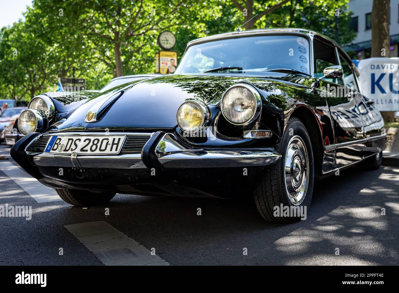 BERLIN - JUNE 18, 2022: Executive car Citroen DS19 Pallas, 1967. Classic Days Berlin. Stock Photo